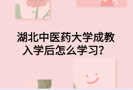 湖北中医药大学成教入学后怎么学习？