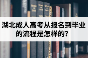 湖北成人高考从报名到毕业的流程是怎样的？