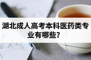 湖北成人高考本科医药类专业有哪些？