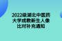 2022级湖北中医药大学成教新生人像比对补充通知