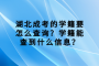 湖北成考的学籍要怎么查询？学籍能查到什么信息？