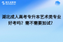 湖北成人高考专升本艺术类专业好考吗？需不需要加试？