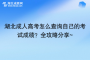 湖北成人高考怎么查询自己的考试成绩？全攻略分享~